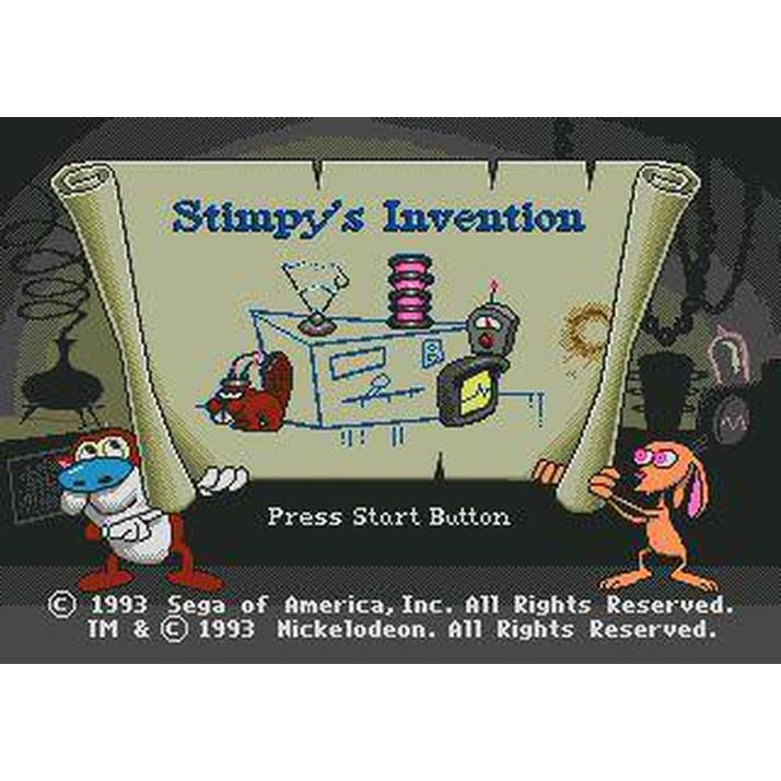 The Ren & Stimpy Show Presents: Stimpy's Invention - Sega Genesis Game Complete - YourGamingShop.com - Buy, Sell, Trade Video Games Online. 120 Day Warranty. Satisfaction Guaranteed.
