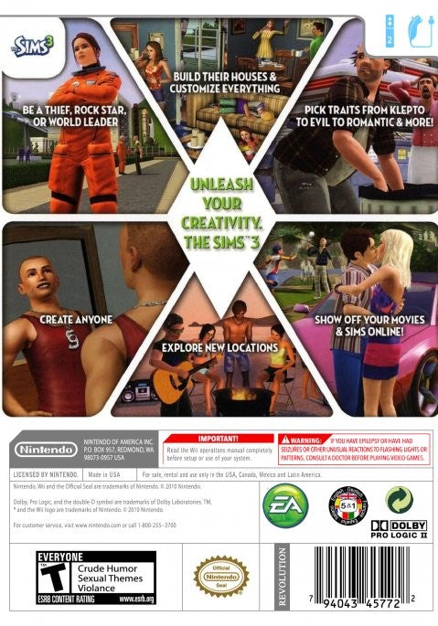 The Sims 3 - Nintendo Wii Game
