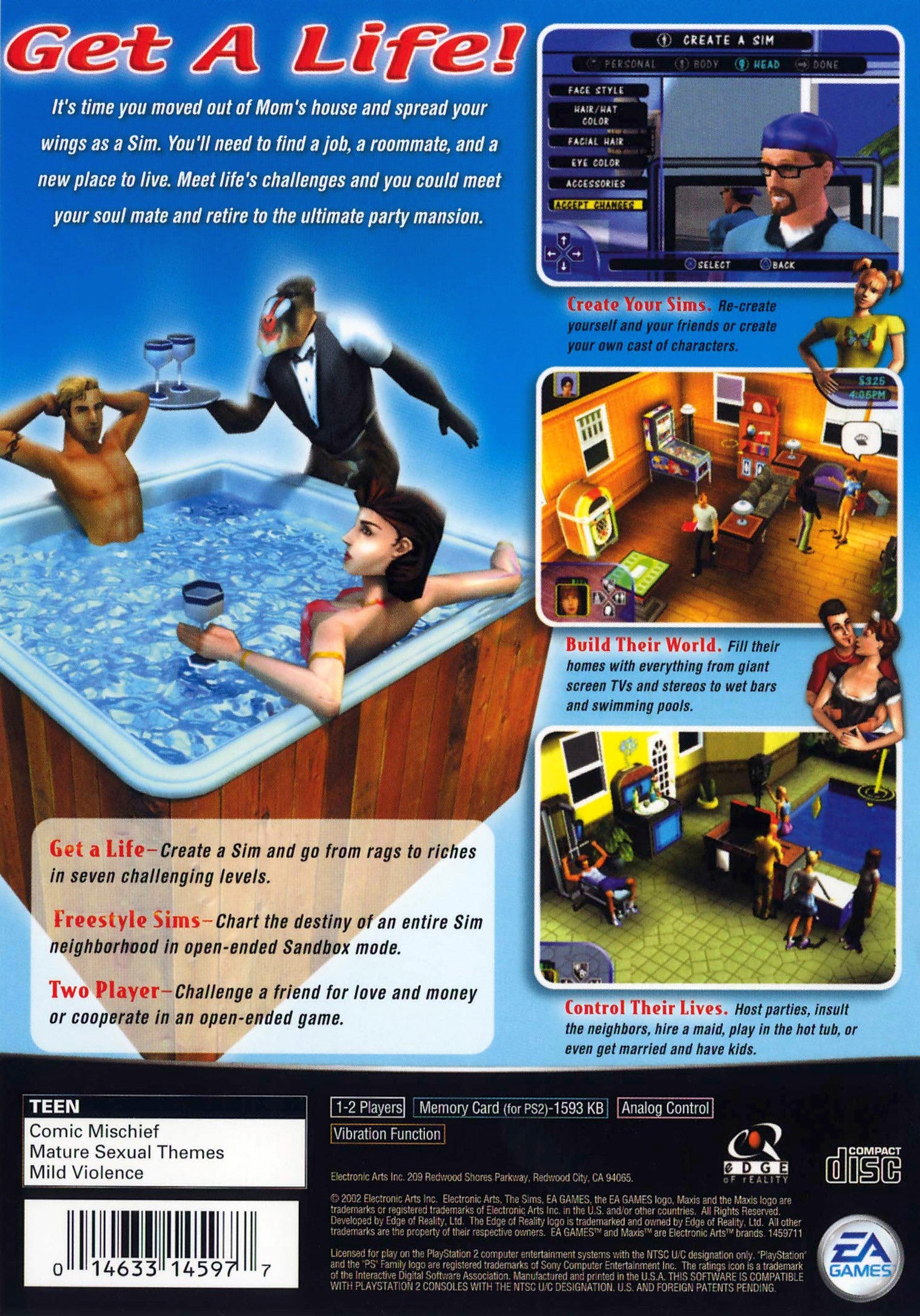 The Sims - PlayStation 2 (PS2) Game