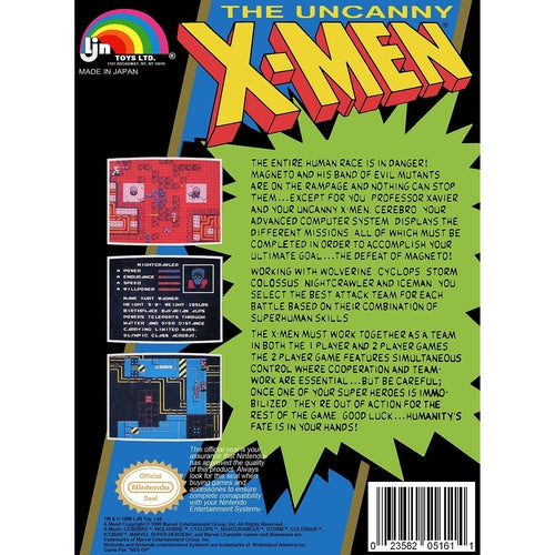 The Uncanny X-Men - Authentic NES Game Cartridge - YourGamingShop.com - Buy, Sell, Trade Video Games Online. 120 Day Warranty. Satisfaction Guaranteed.