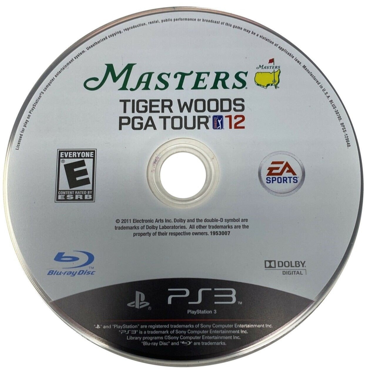 Tiger Woods PGA Tour 12: The Masters - PlayStation 3 (PS3) Game
