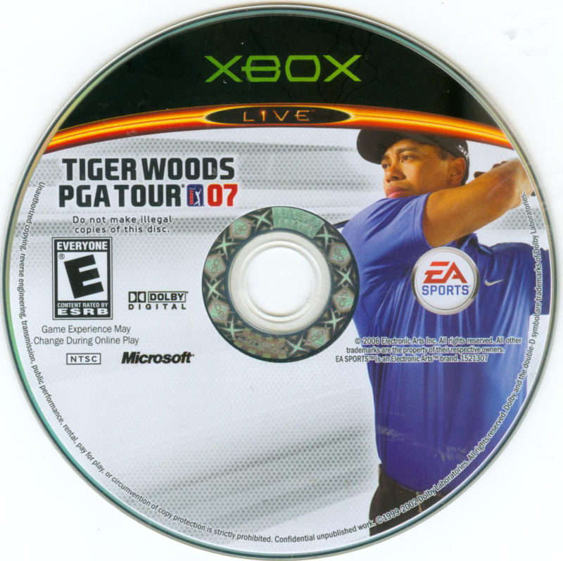 Tiger Woods PGA Tour 07 - Microsoft Xbox Game