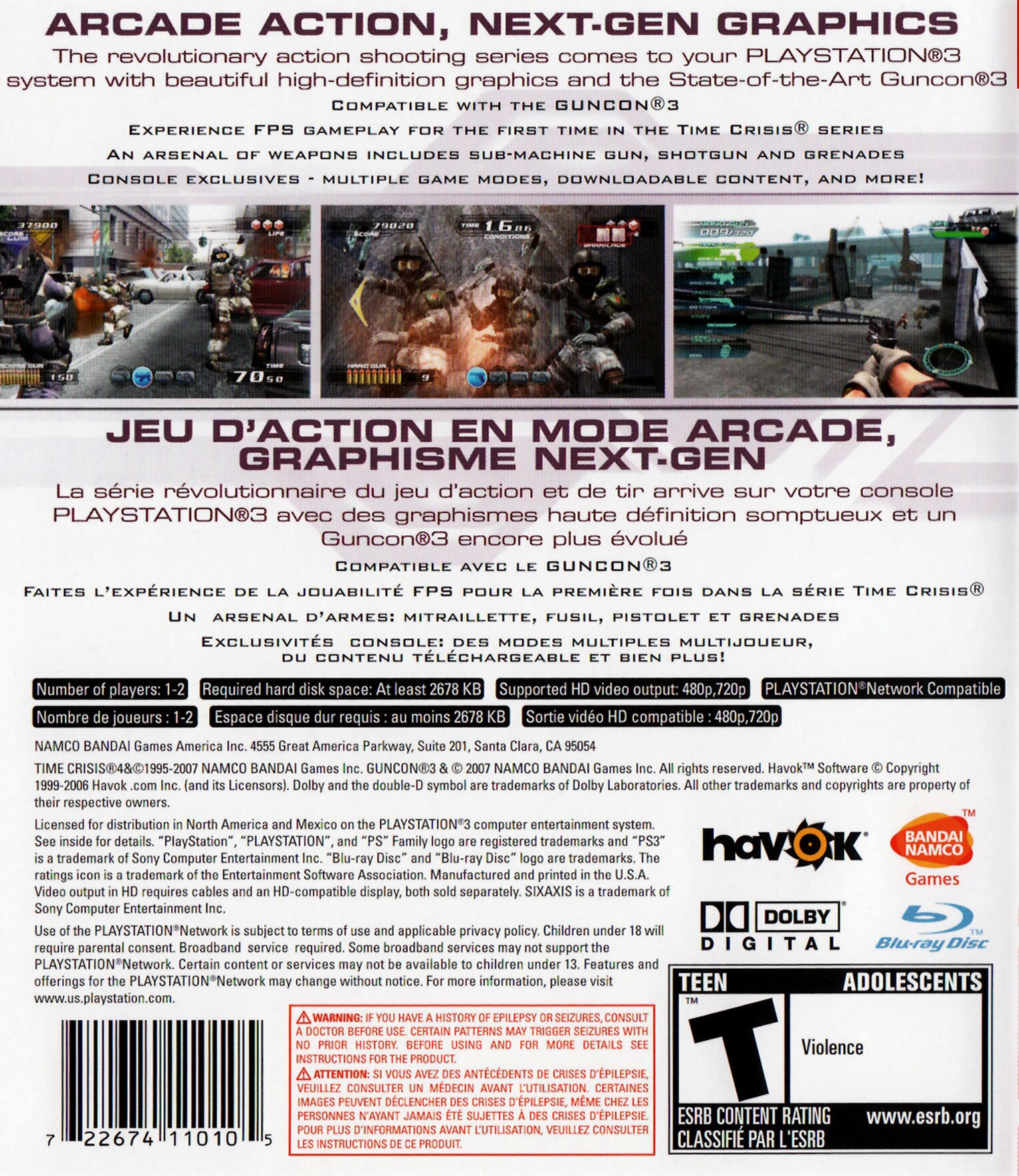 Time Crisis 4 - PlayStation 3 (PS3) Game