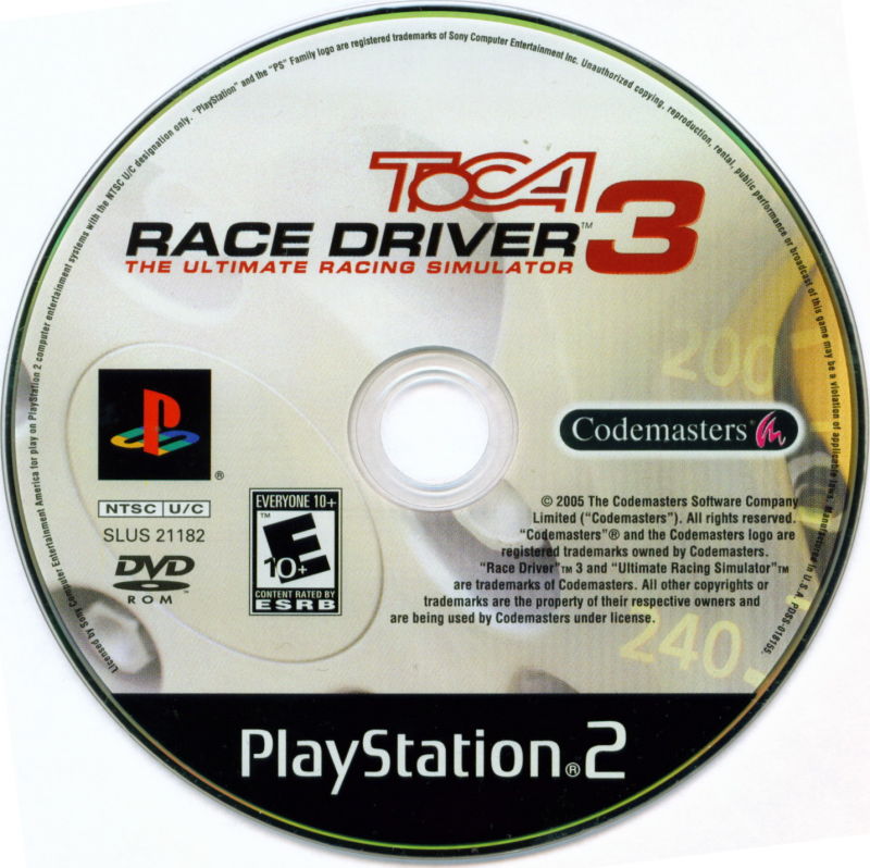 TOCA Race Driver 3 - PlayStation 2 (PS2) Game