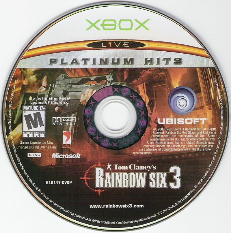 Tom Clancy's Classic Trilogy (Platinum Hits)  - Microsoft Xbox Game
