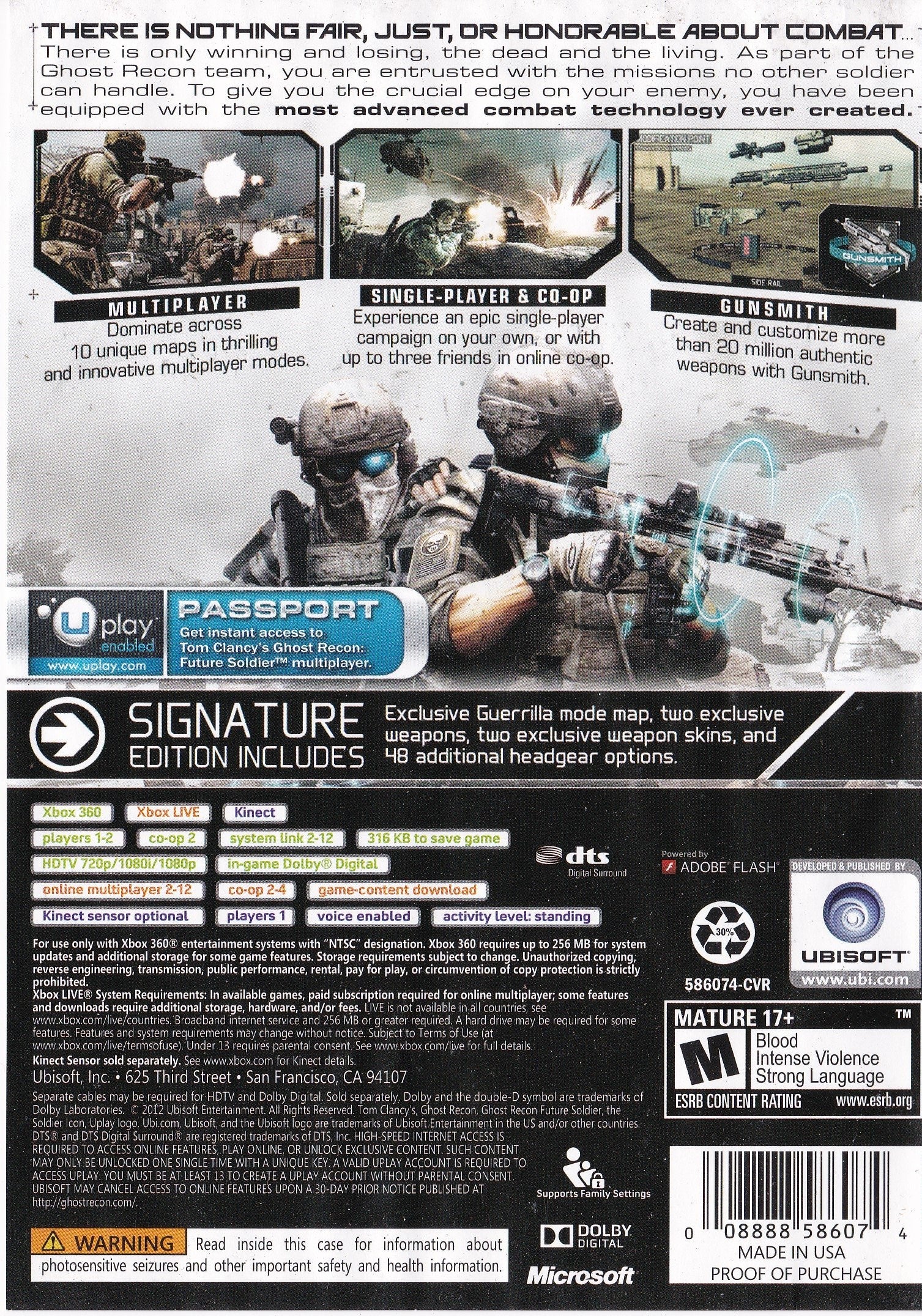Tom Clancy's Ghost Recon: Future Soldier - Xbox 360 Game
