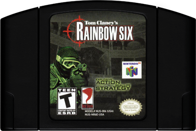Tom Clancy's Rainbow Six (Black) - Authentic Nintendo 64 (N64) Game Cartridge