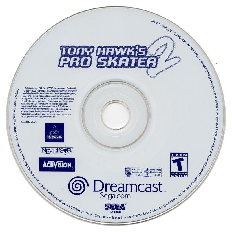 Tony Hawk's Pro Skater 2 - Sega Dreamcast Game Complete - YourGamingShop.com - Buy, Sell, Trade Video Games Online. 120 Day Warranty. Satisfaction Guaranteed.
