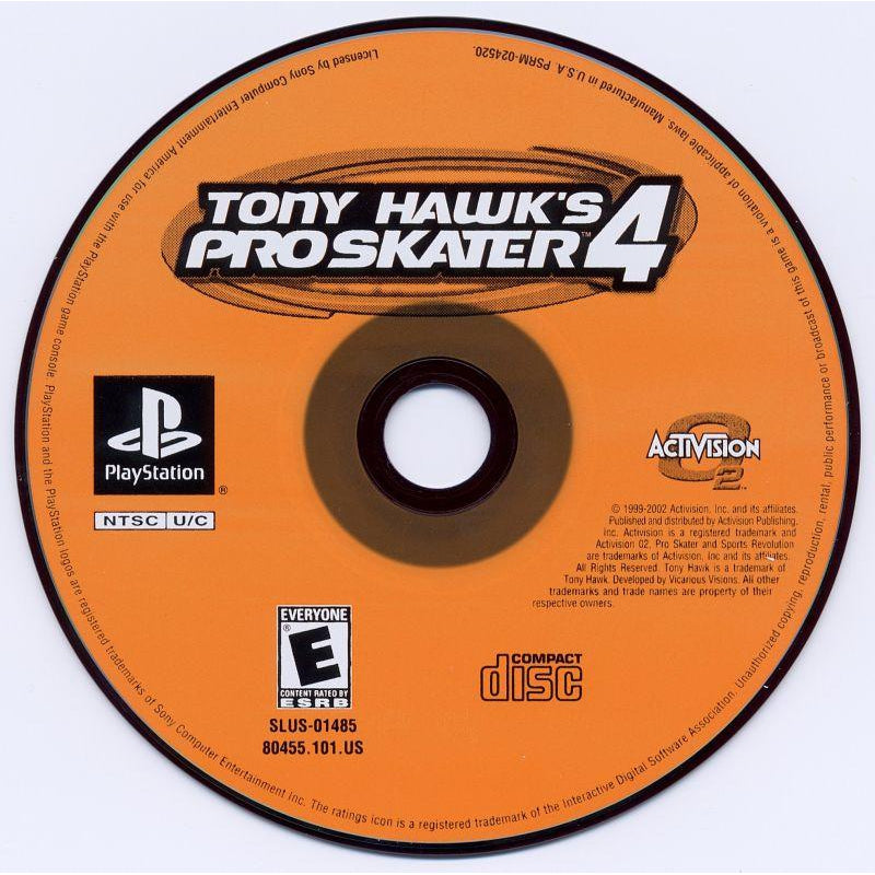 Tony Hawk's Pro Skater 4 - PlayStation 1 (PS1) Game Complete - YourGamingShop.com - Buy, Sell, Trade Video Games Online. 120 Day Warranty. Satisfaction Guaranteed.