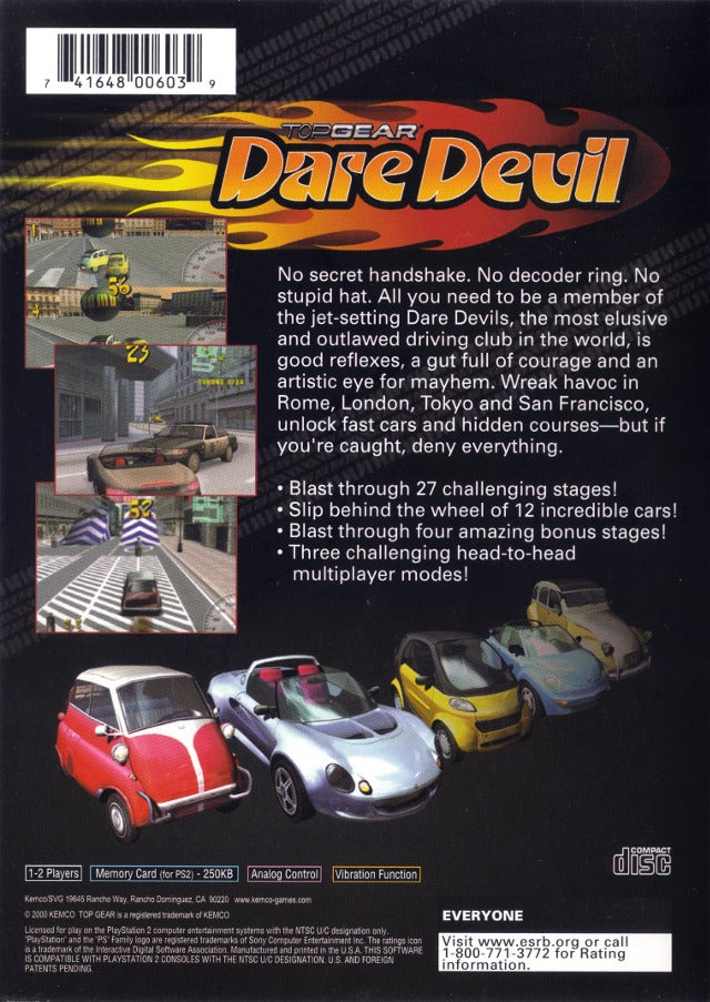 Top Gear: Dare Devil - PlayStation 2 (PS2) Game