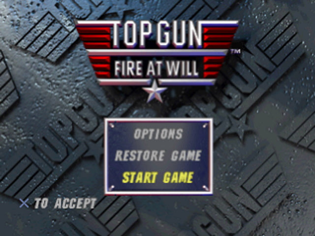 Top Gun: Fire at Will! - PlayStation 1 (PS1) Game