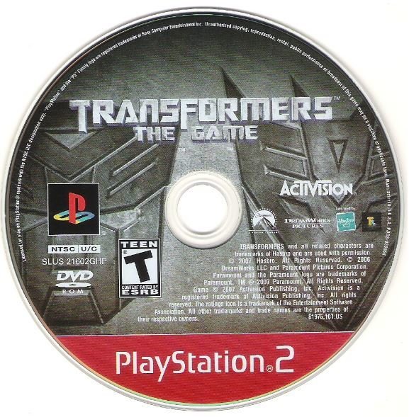 Transformers: The Game (Greatest Hits) - PlayStation 2 (PS2) Game
