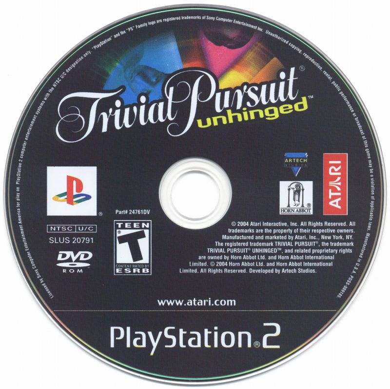Trivial Pursuit: Unhinged - PlayStation 2 (PS2) Game