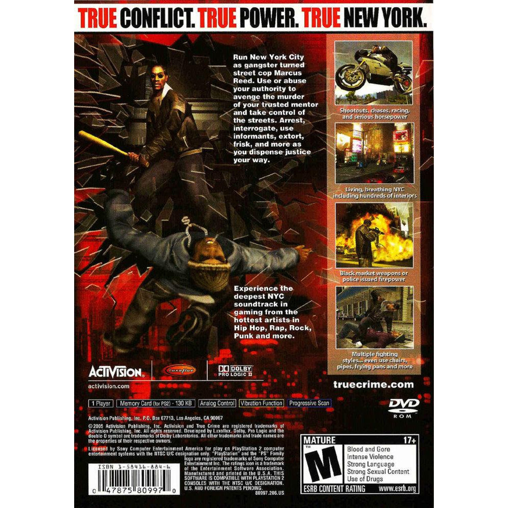 True Crime: New York City - PlayStation 2 (PS2) Game Complete - YourGamingShop.com - Buy, Sell, Trade Video Games Online. 120 Day Warranty. Satisfaction Guaranteed.