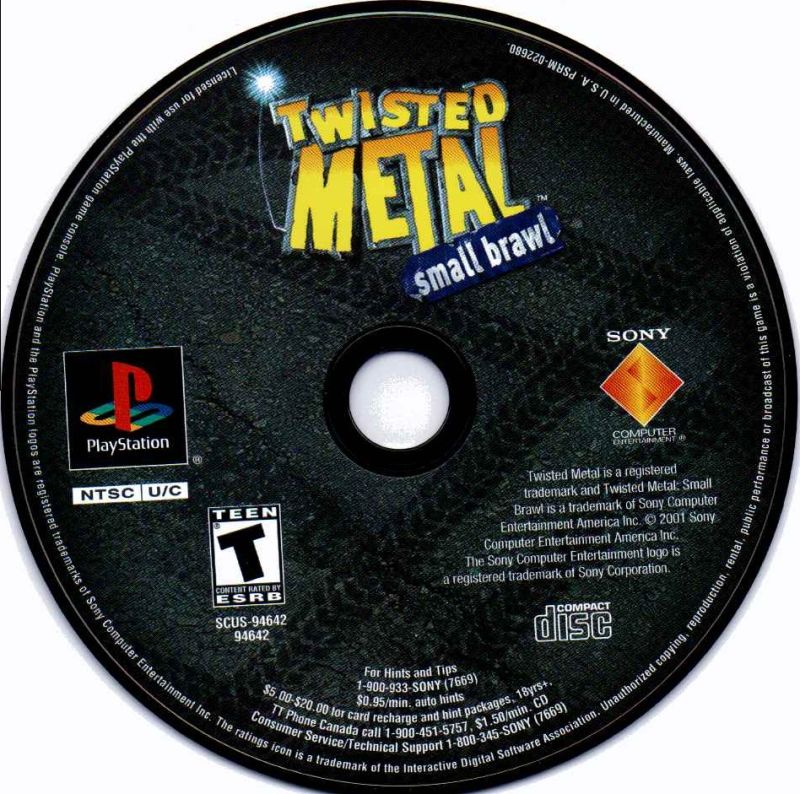 Twisted Metal: Small Brawl - PlayStation 1 (PS1) Game