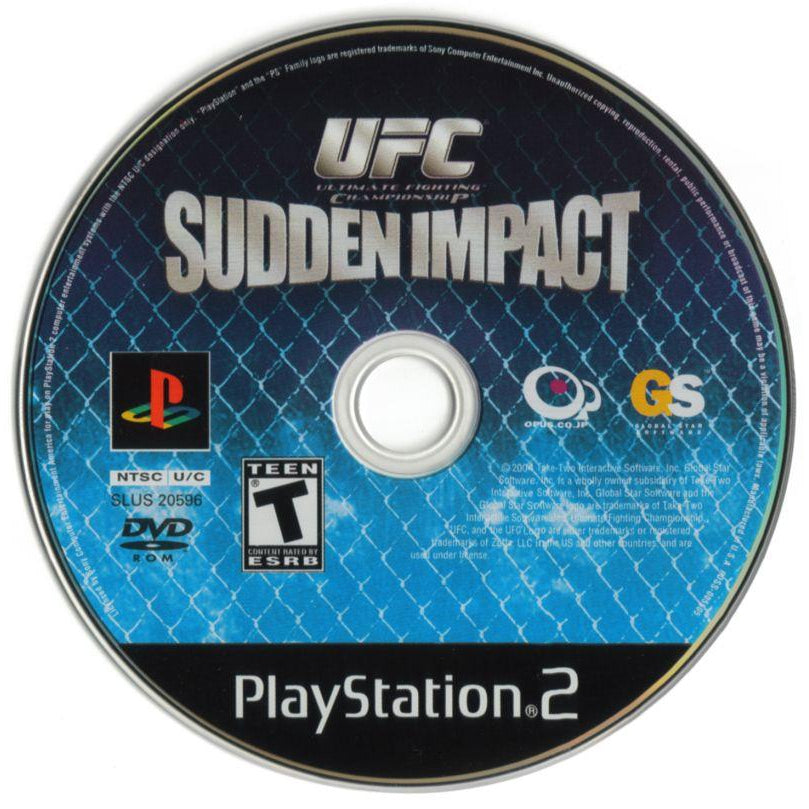 UFC Sudden Impact - PlayStation 2 (PS2) Game Complete - YourGamingShop.com - Buy, Sell, Trade Video Games Online. 120 Day Warranty. Satisfaction Guaranteed.
