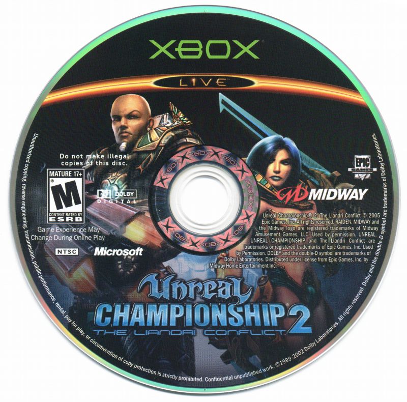 Unreal Championship 2: The Liandri Conflict - Microsoft Xbox Game