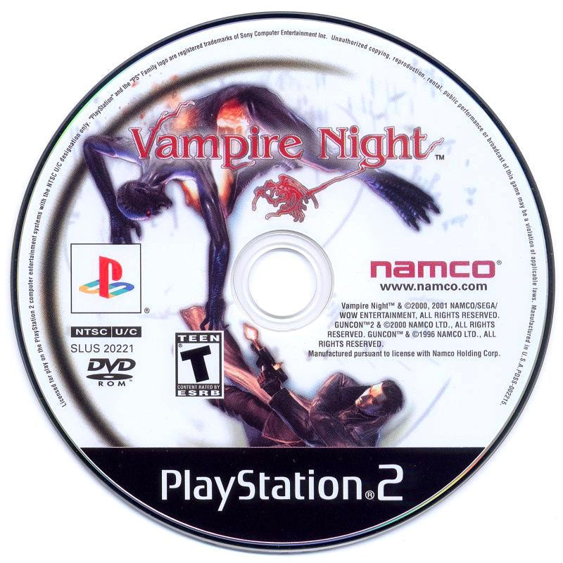 Vampire Night - PlayStation 2 (PS2) Game Complete - YourGamingShop.com - Buy, Sell, Trade Video Games Online. 120 Day Warranty. Satisfaction Guaranteed.