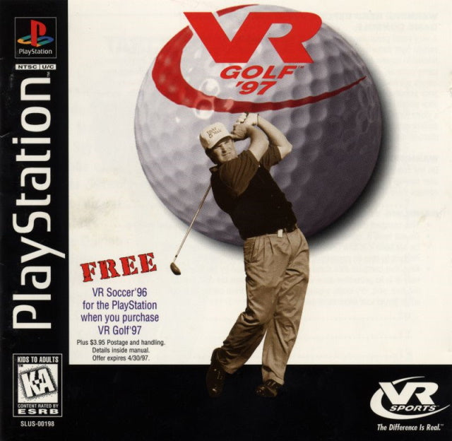 VR Golf '97 - PlayStation 1 (PS1) Game