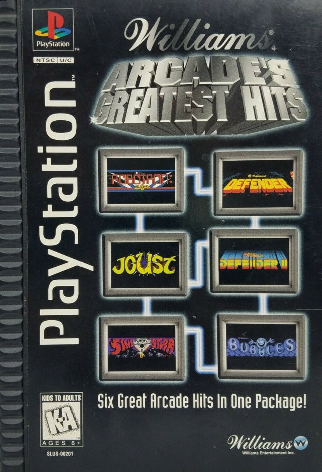 Williams Arcade's Greatest Hits (Long Box) - PlayStation 1 (PS1) Game