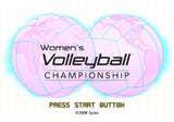 Women's Volleyball Championships - PlayStation 2 (PS2) Game