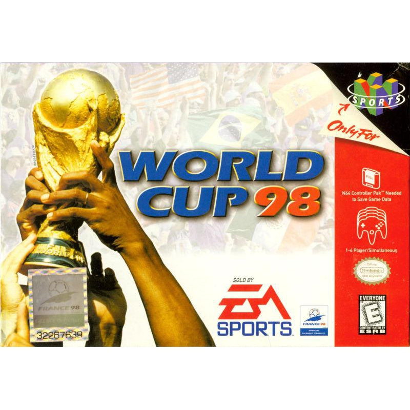 World Cup 98 - Authentic Nintendo 64 (N64) Game - YourGamingShop.com - Buy, Sell, Trade Video Games Online. 120 Day Warranty. Satisfaction Guaranteed.
