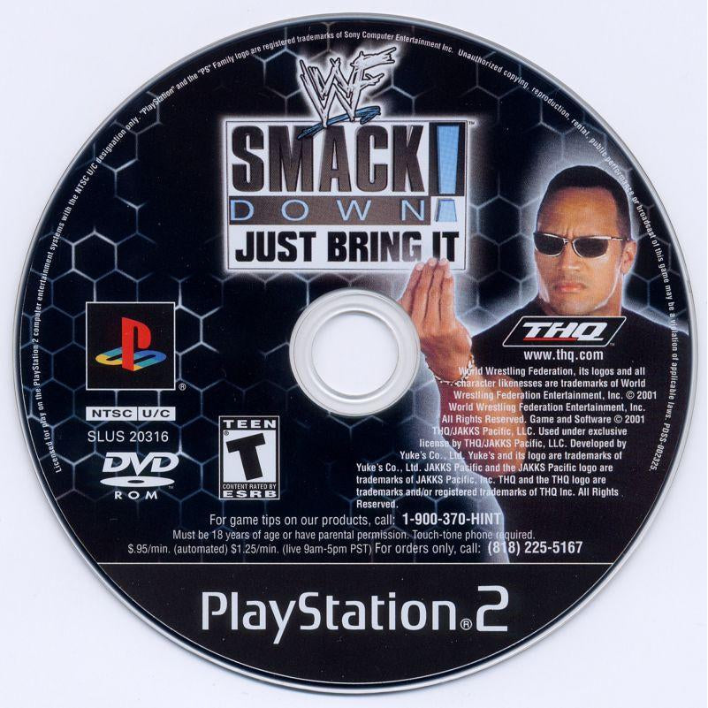 WWF Smackdown! Just Bring It - PlayStation 2 (PS2) Game Complete - YourGamingShop.com - Buy, Sell, Trade Video Games Online. 120 Day Warranty. Satisfaction Guaranteed.