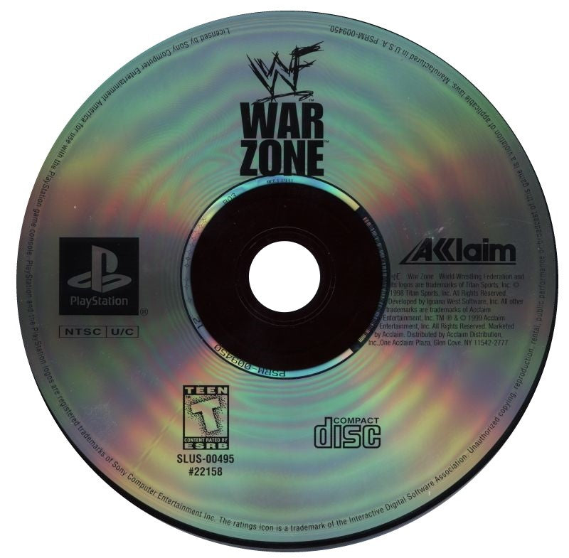 WWF War Zone (Greatest Hits) - PlayStation 1 (PS1) Game