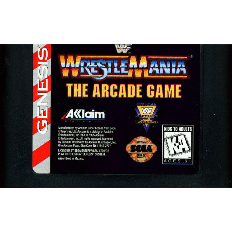 WWF WrestleMania: The Arcade Game - Sega Genesis Game Complete - YourGamingShop.com - Buy, Sell, Trade Video Games Online. 120 Day Warranty. Satisfaction Guaranteed.