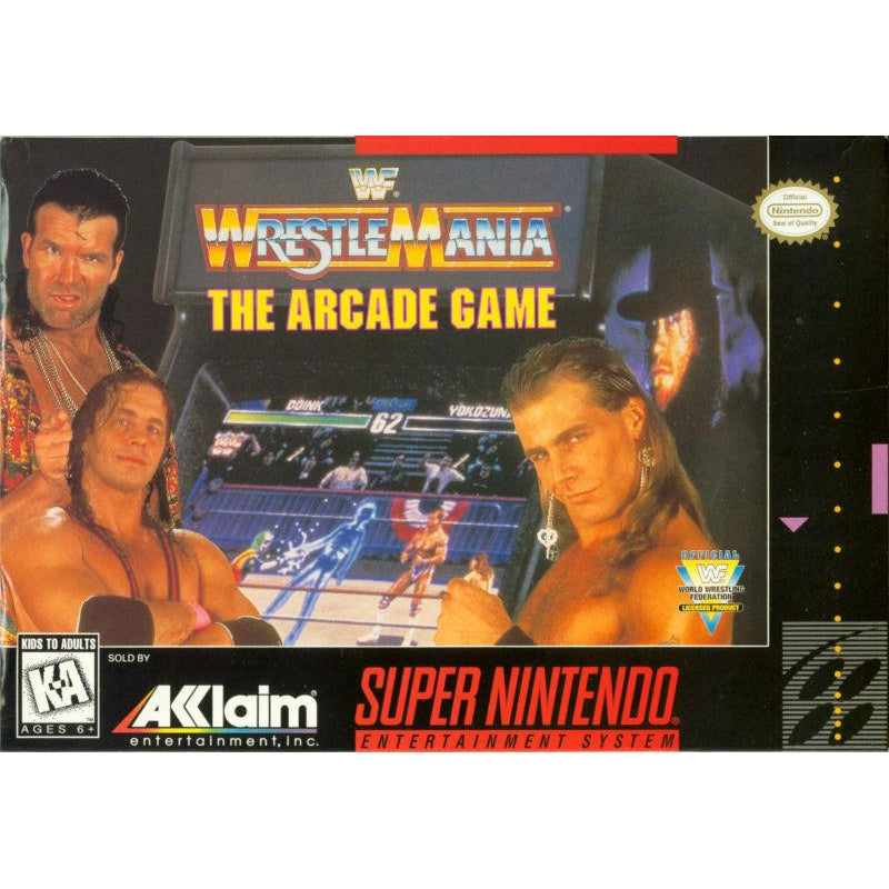 WWF WrestleMania: The Arcade Game - Super Nintendo (SNES) Game Cartridge - YourGamingShop.com - Buy, Sell, Trade Video Games Online. 120 Day Warranty. Satisfaction Guaranteed.