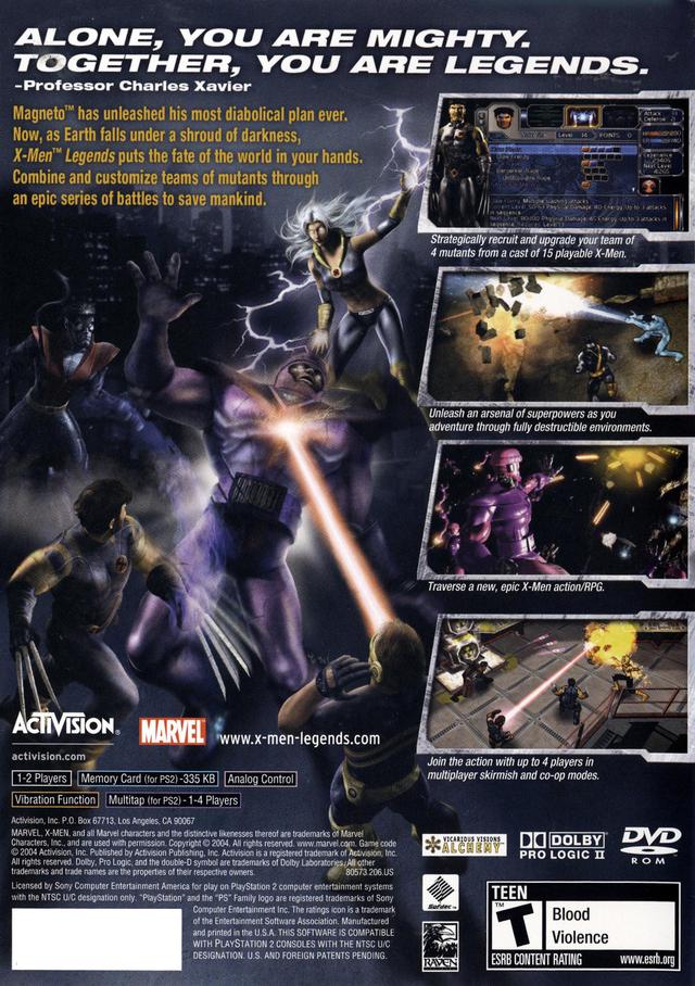 X-Men: Legends - PlayStation 2 (PS2) Game